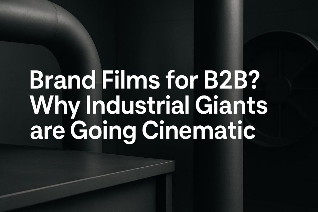 Brand Films for B2B? Why Industrial Giants are Going Cinematic